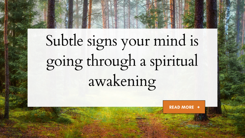 mind going through a spiritual awakening